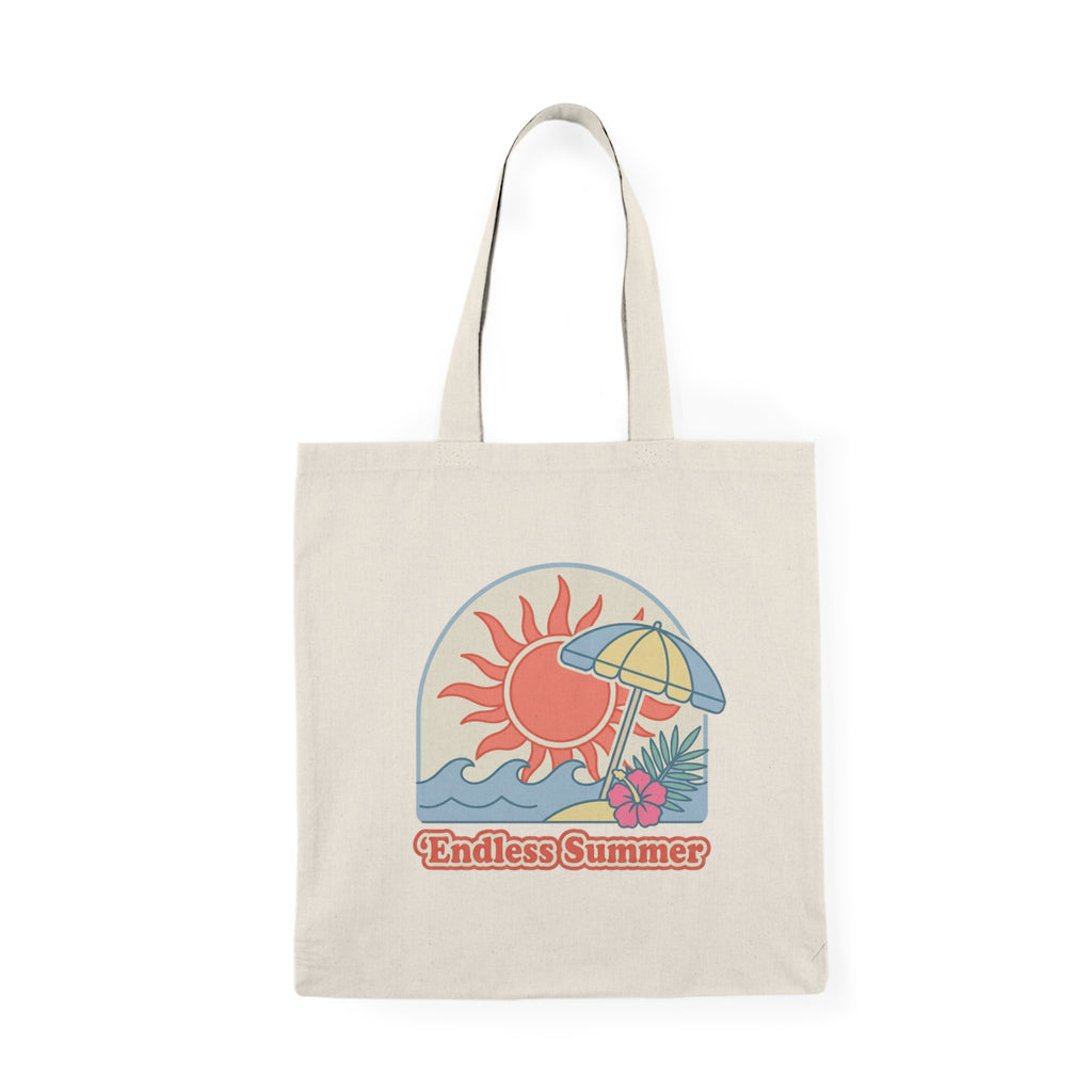 Endless Summer Tote Bag — Retro Beach Canvas Tote