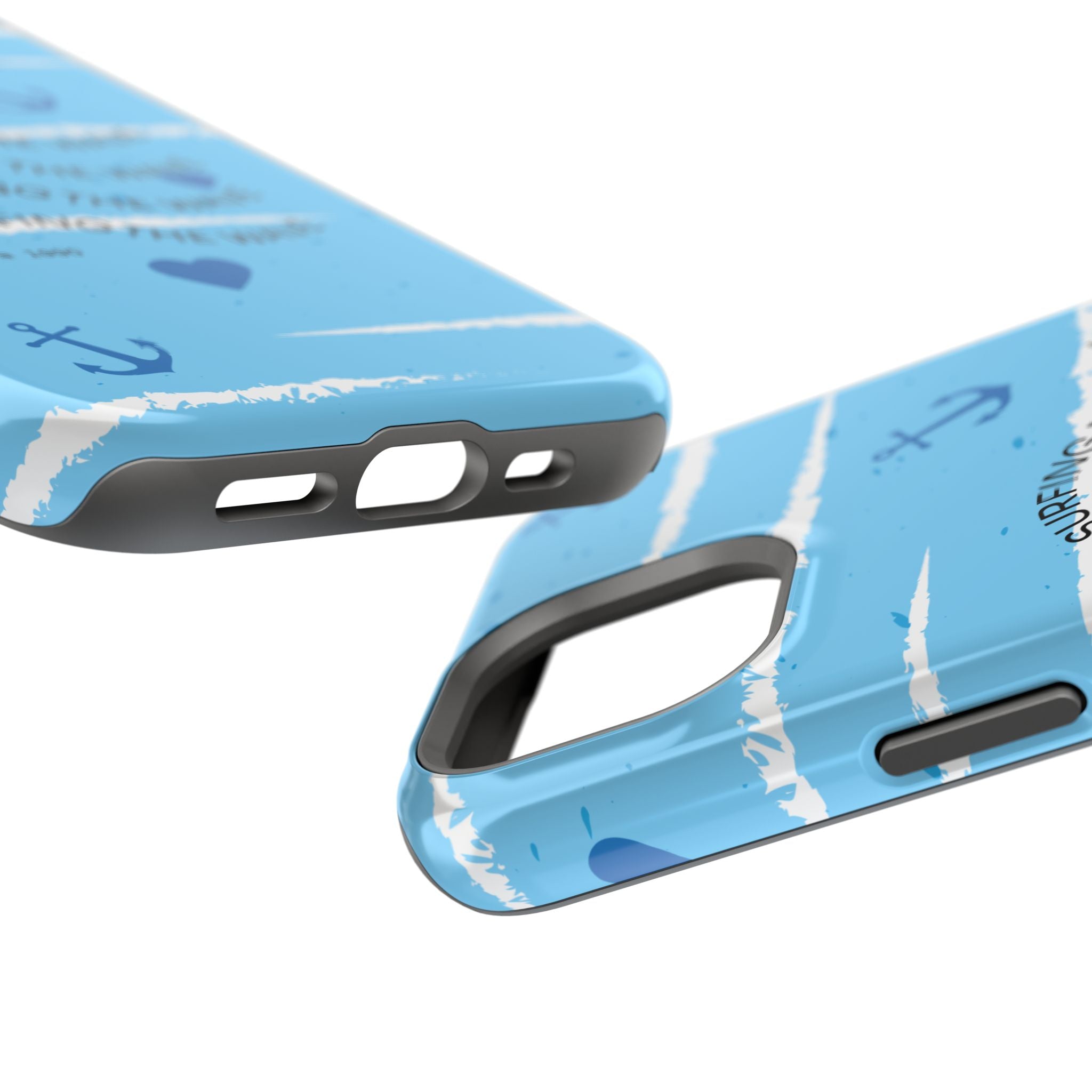 Surfing The Wave Blue Anchor Magnetic Phone Case — Impact‑Resistant, Magnetic iPhone Cover