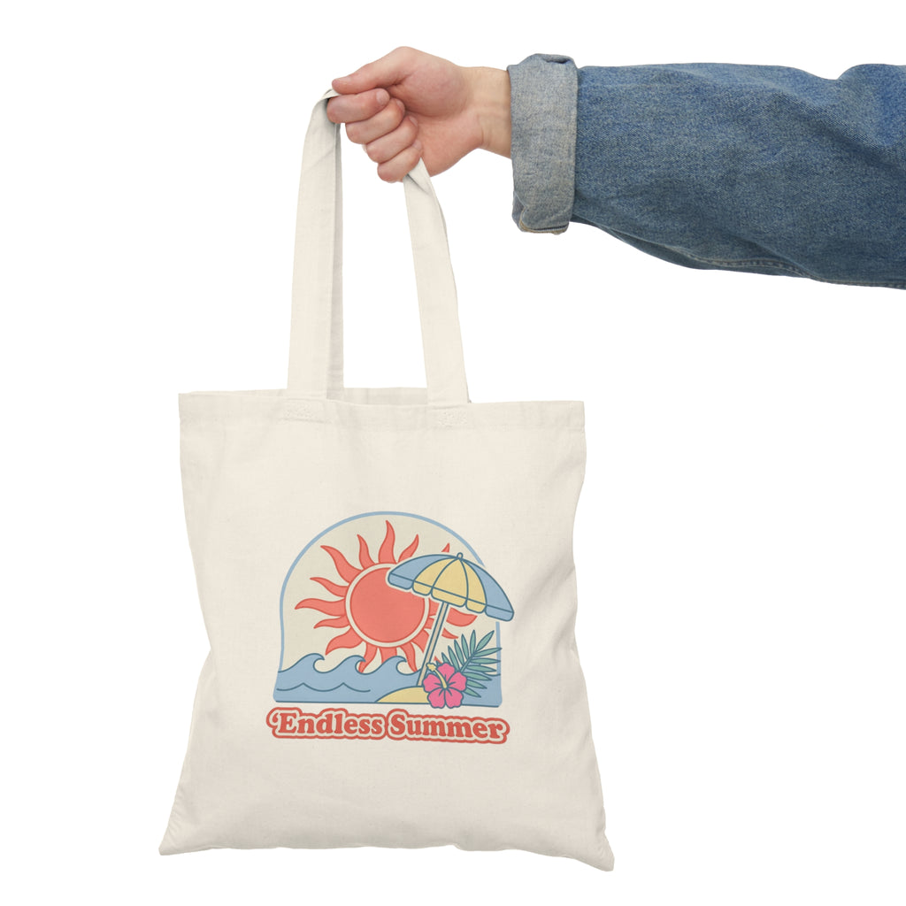 Endless Summer Tote Bag — Retro Beach Canvas Tote
