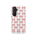 Pink Bow Pattern Magnetic Impact Phone Case — Protective iPhone Cover