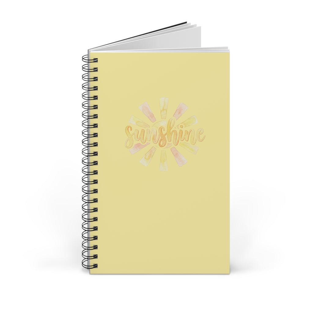 Sunshine Spiral Journal — Yellow Inspirational Notebook for Notes & Gratitude